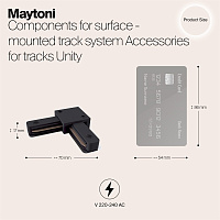 Maytoni Коннектор угловой Unity TRA001CL-11B
