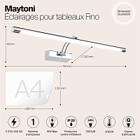 Maytoni Подсветка . Цвет арматуры Хром MIR003WL-L16CH