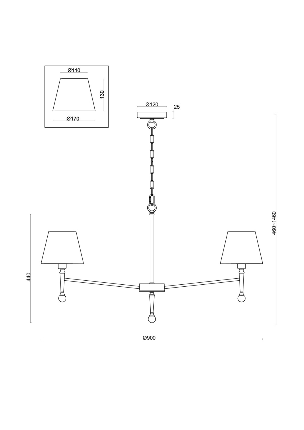 Freya Classic Rosemary Подвесной светильник цвет: латунь FR5190PL-07BS
