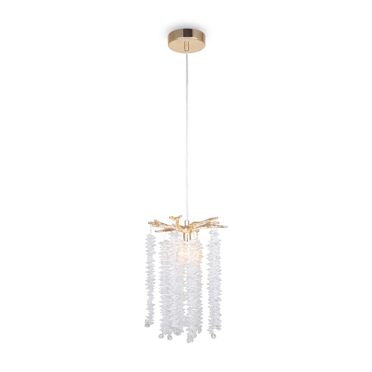 Freya Crystal Mineral Подвесной светильник цвет: золото FR1010PL-01G
