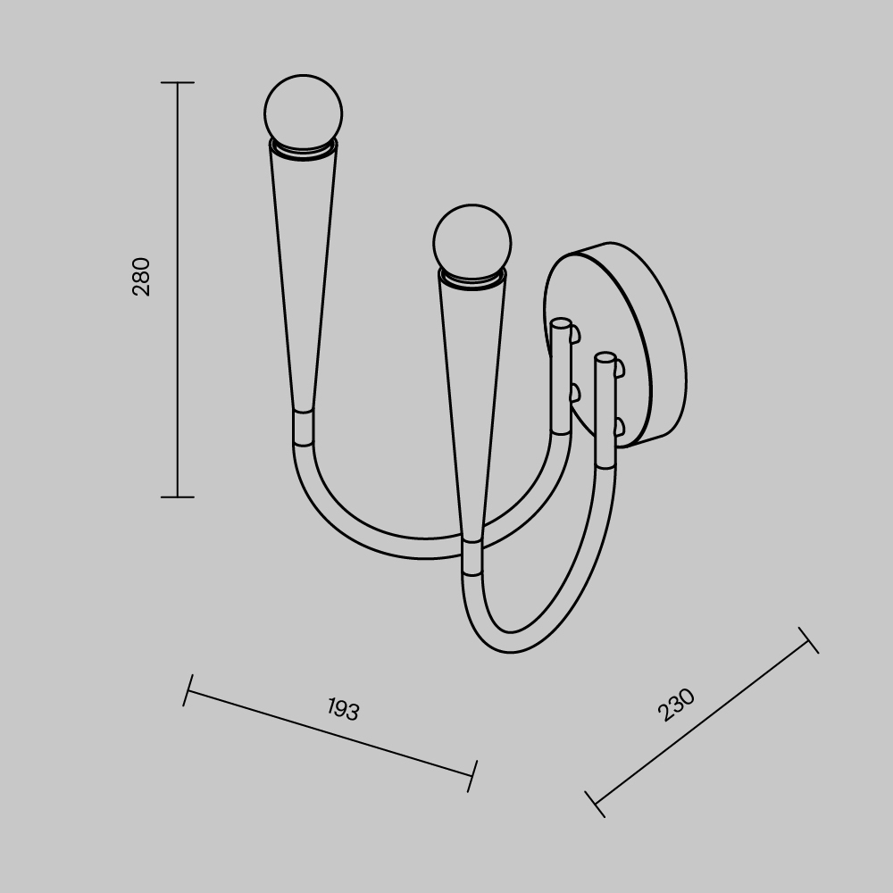 Freya Modern Branches Настенный светильник (бра) цвет: латунь FR5253WL-02BS