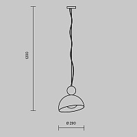 Freya Modern Bowl Подвесной светильник цвет: черный FR5439PL-01W