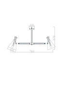 Freya Modern Rise Люстра цвет: дерево FR5169PL-05W