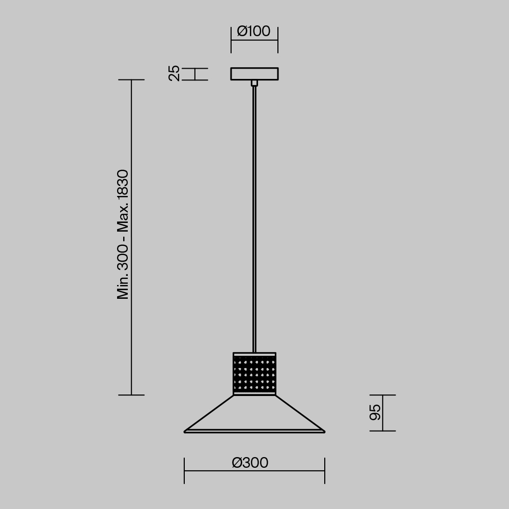 Freya Modern Mixture Подвесной светильник цвет: черный FR5483PL-01B3
