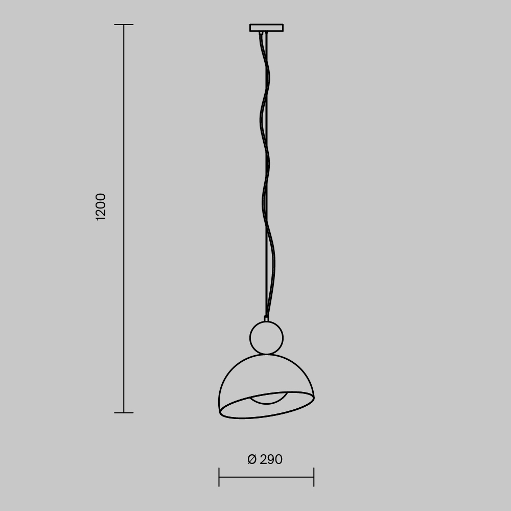 Freya Modern Bowl Подвесной светильник цвет: черный FR5439PL-01B