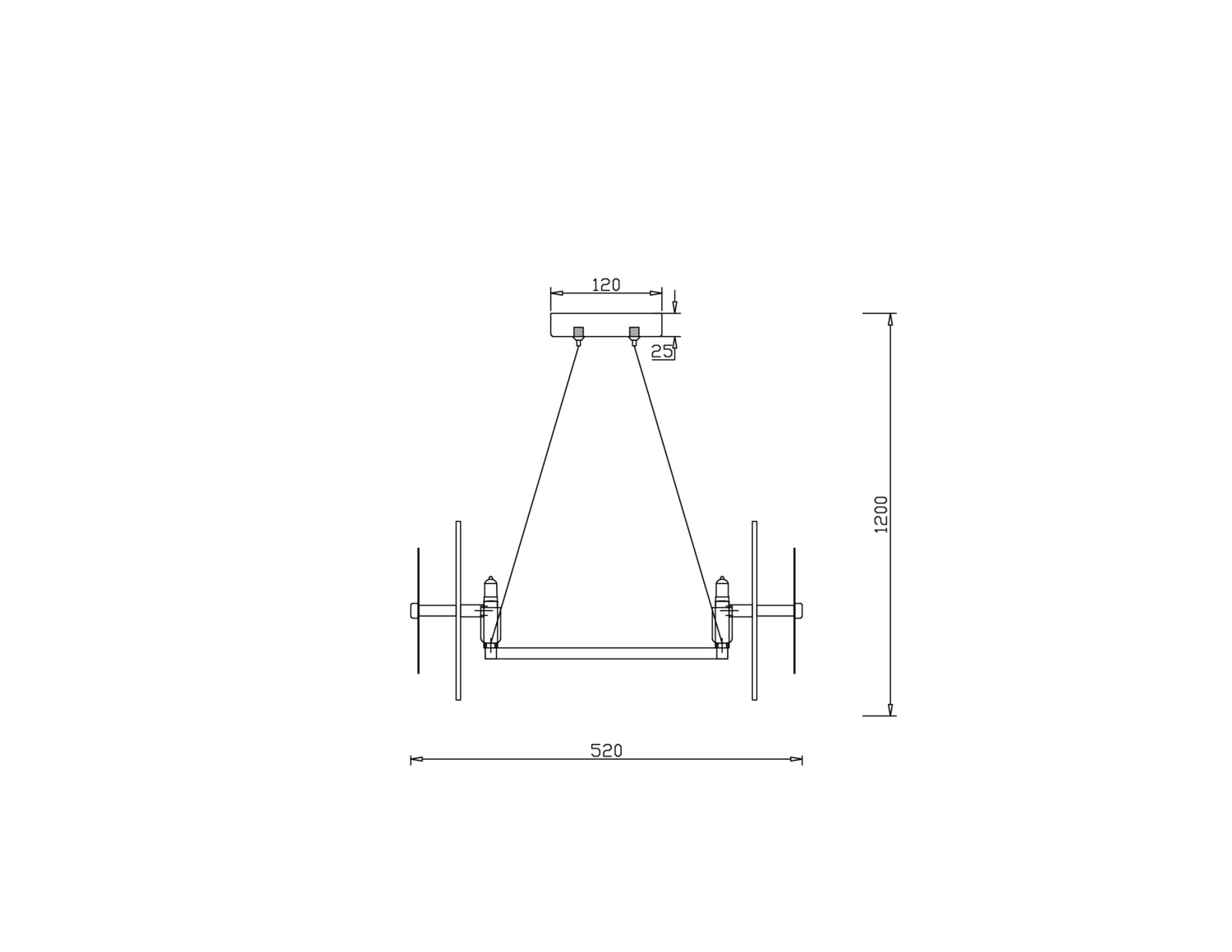 Freya Modern Libra Подвесной светильник цвет: латунь FR5172PL-06BS