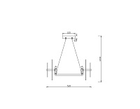 Freya Modern Libra Подвесной светильник цвет: латунь FR5172PL-06BS