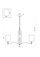 Freya Crystal Riverside Подвесной светильник цвет: никель FR1007PL-07N