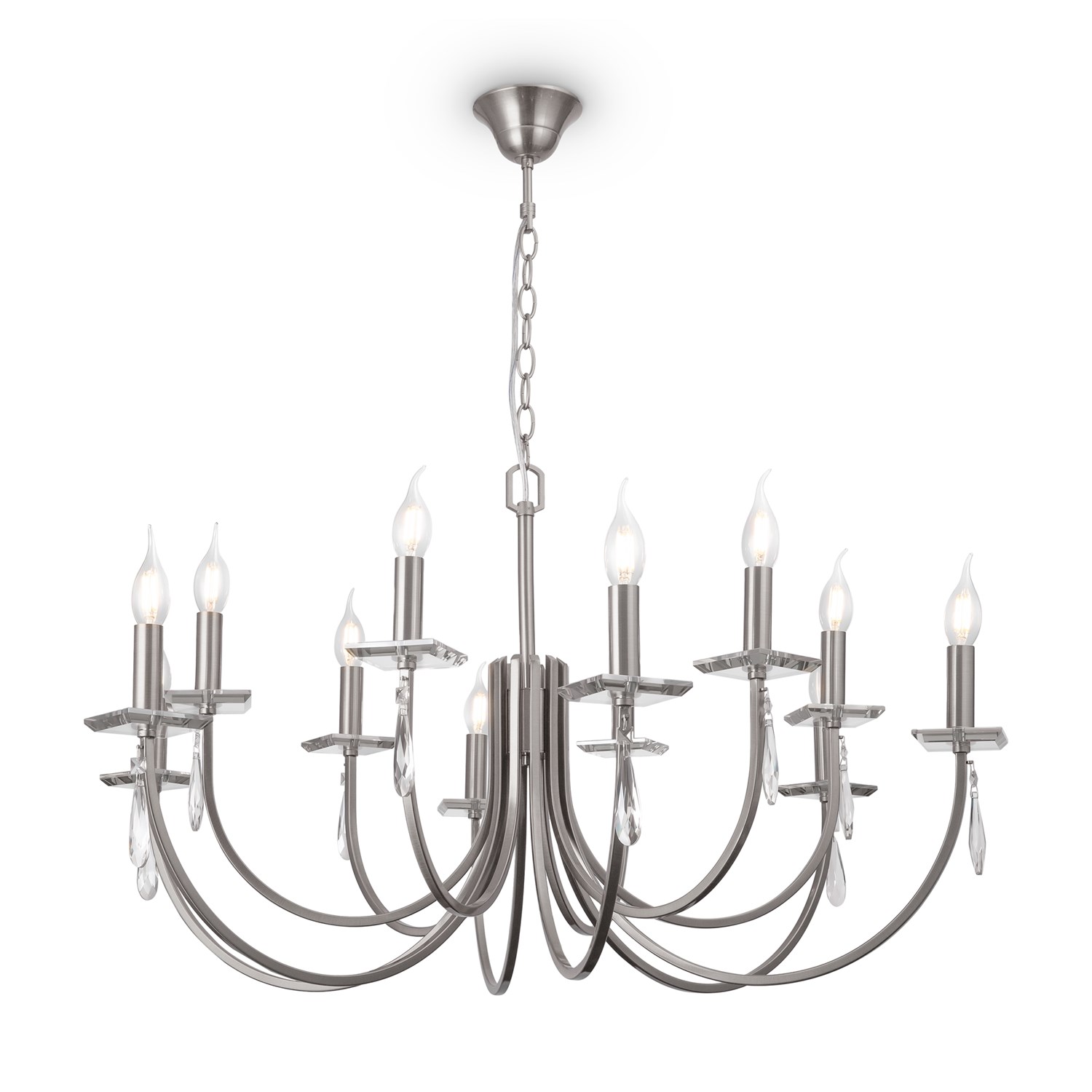 Freya Crystal Forte Люстра цвет: никель FR1006PL-12N