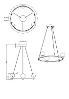 Freya LED Urban Подвесной светильник цвет: золото FR4005PL-03G