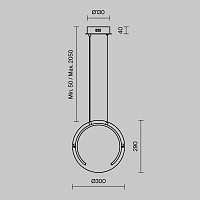 Freya LED Eclat Подвесной светильник цвет: латунь FR6182PL-L14BS