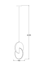 Freya LED Nova Подвесной светильник цвет: хром FR6002PL-L15CH