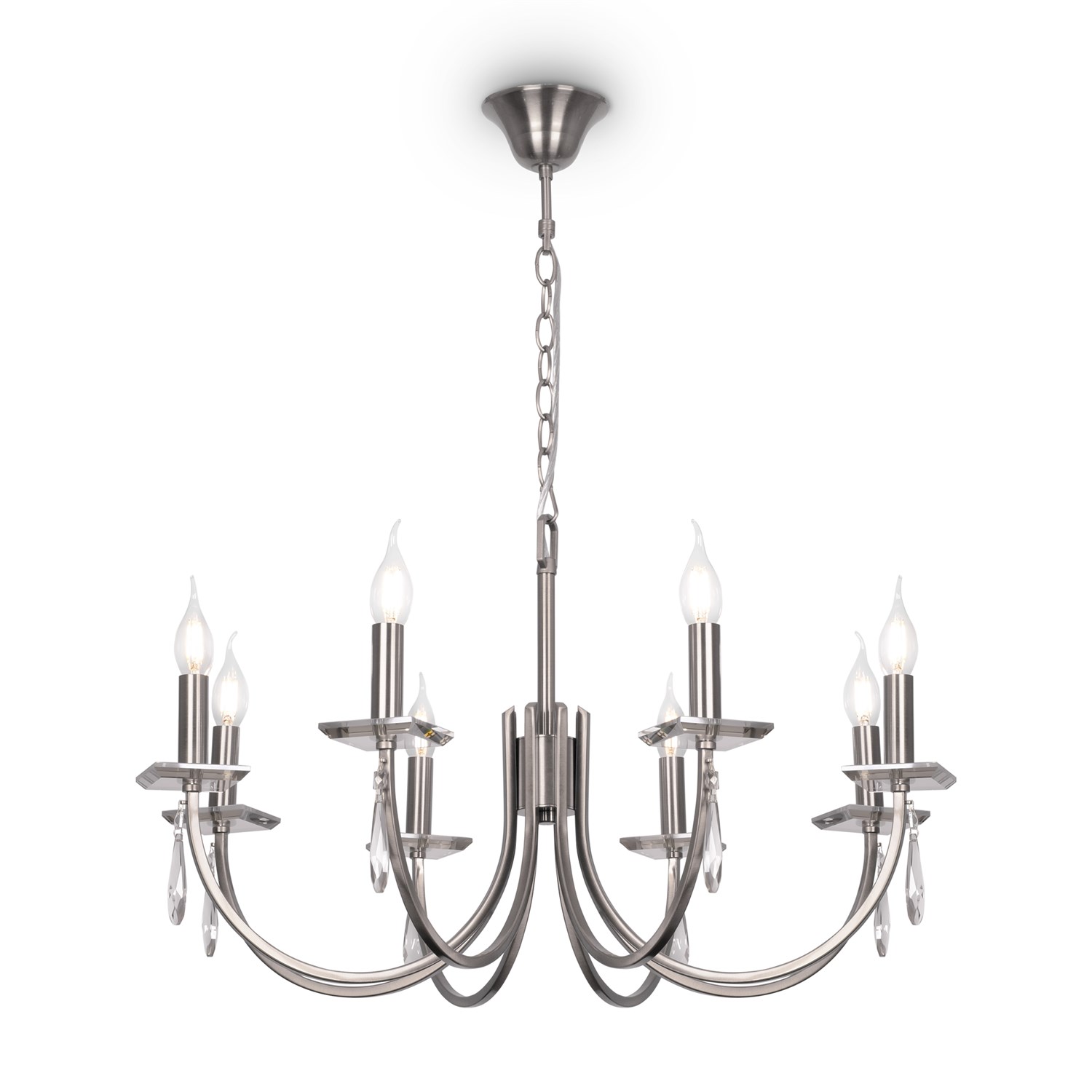 Freya Crystal Forte Люстра цвет: никель FR1006PL-08N
