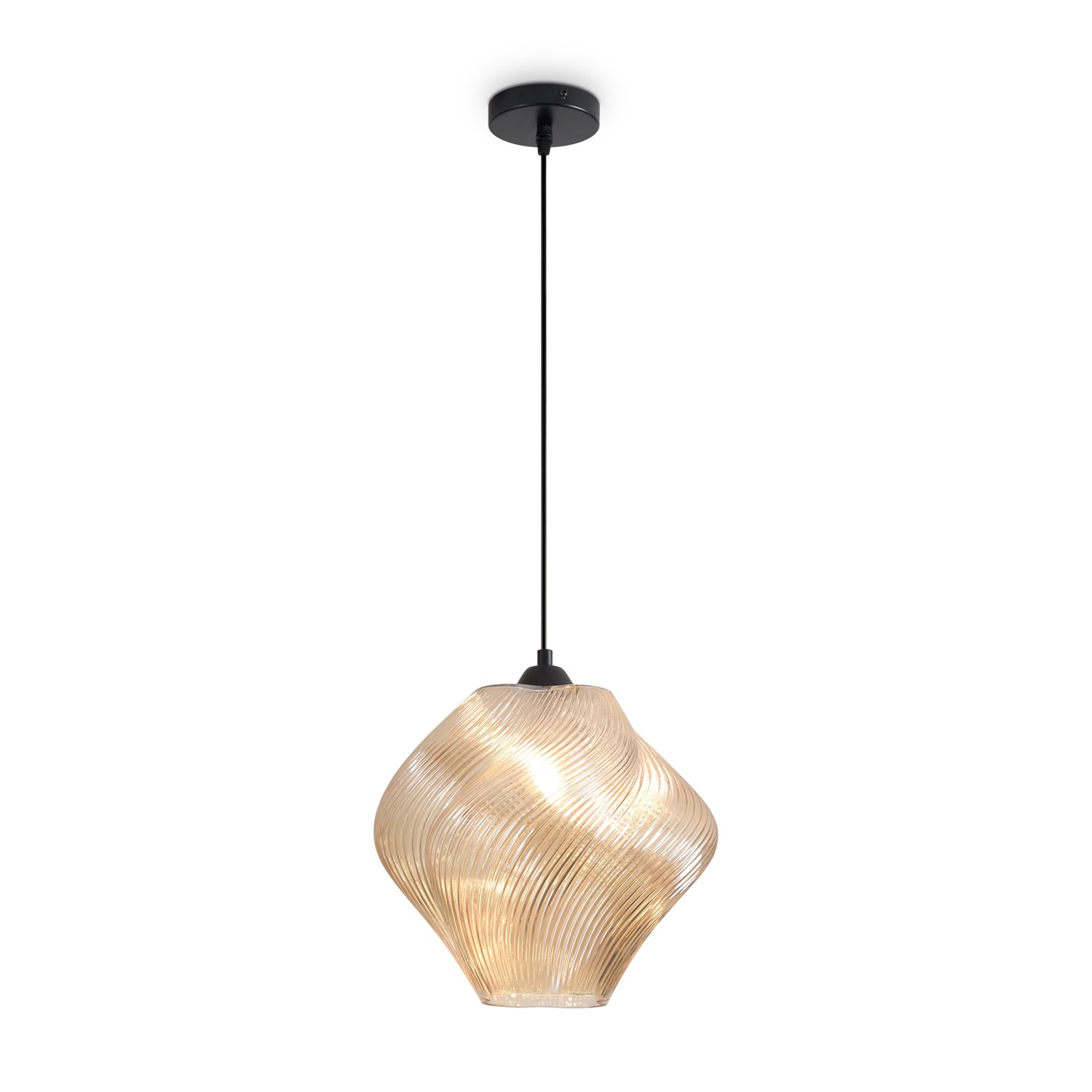 Freya Modern Shiny Подвесной светильник цвет: янтарный FR5548PL-01AM