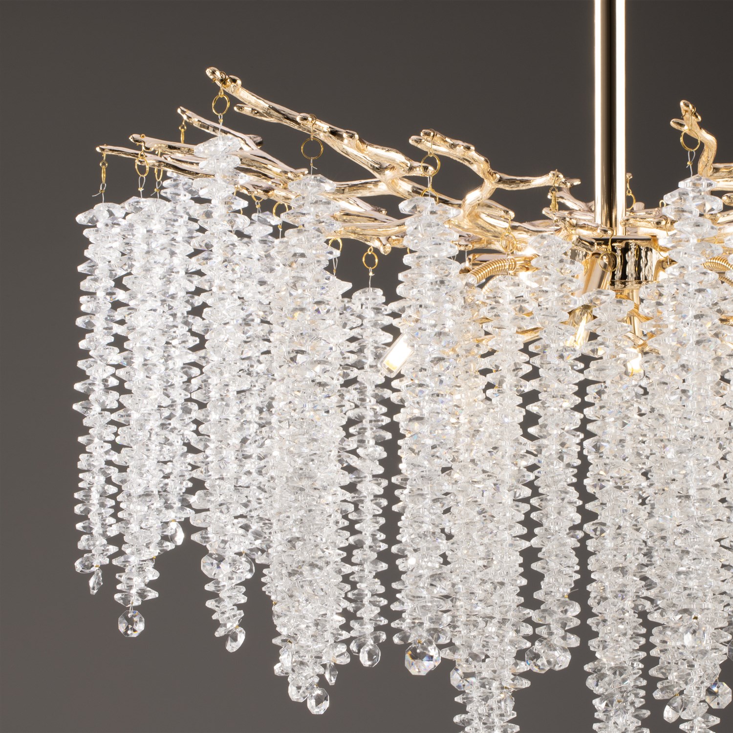 Freya Crystal Mineral Потолочный светильник цвет: золото FR1010CL-08G