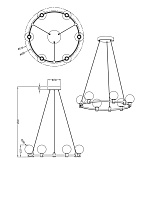 Freya LED Urban Подвесной светильник цвет: золото FR4005PL-06G