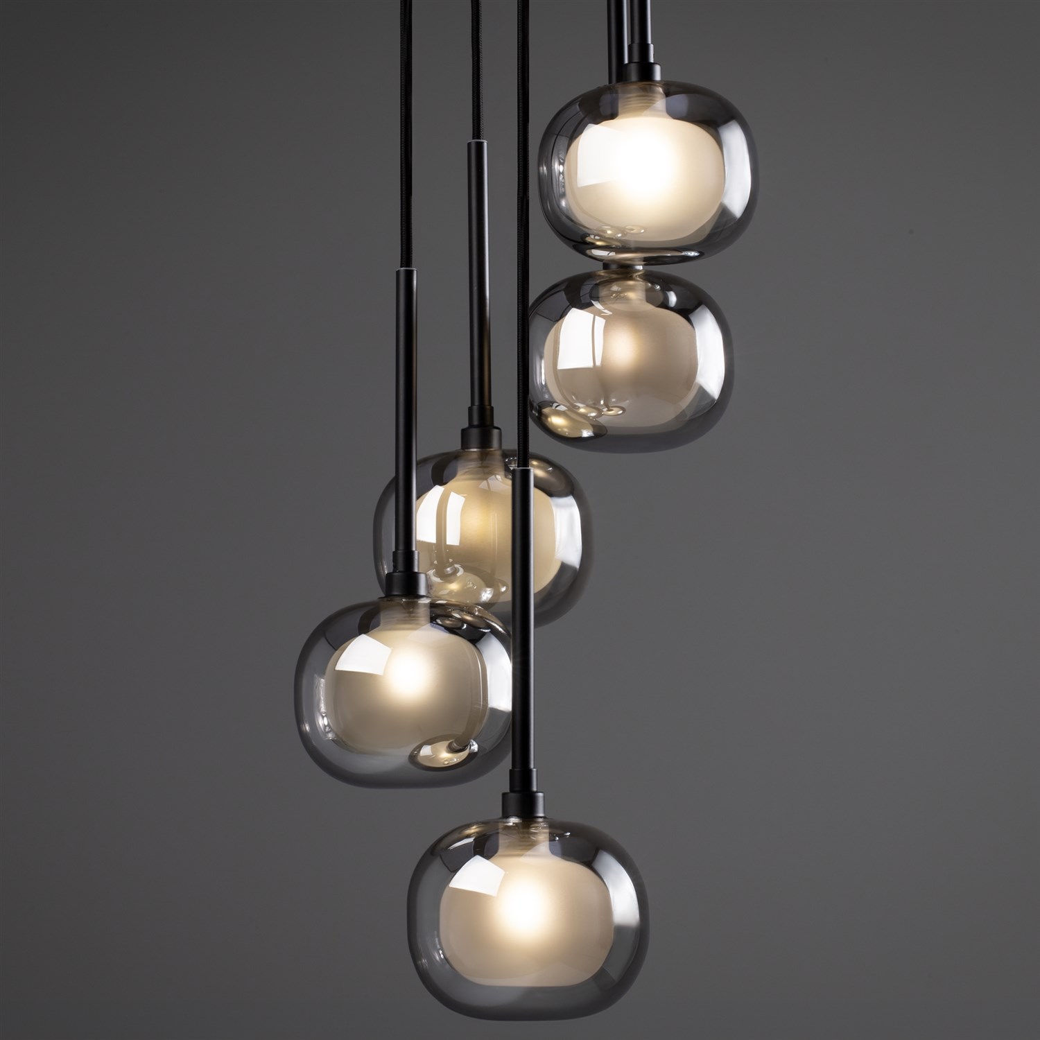 Freya Modern Shimmer Подвесной светильник цвет: черный FR5435PL-05B1