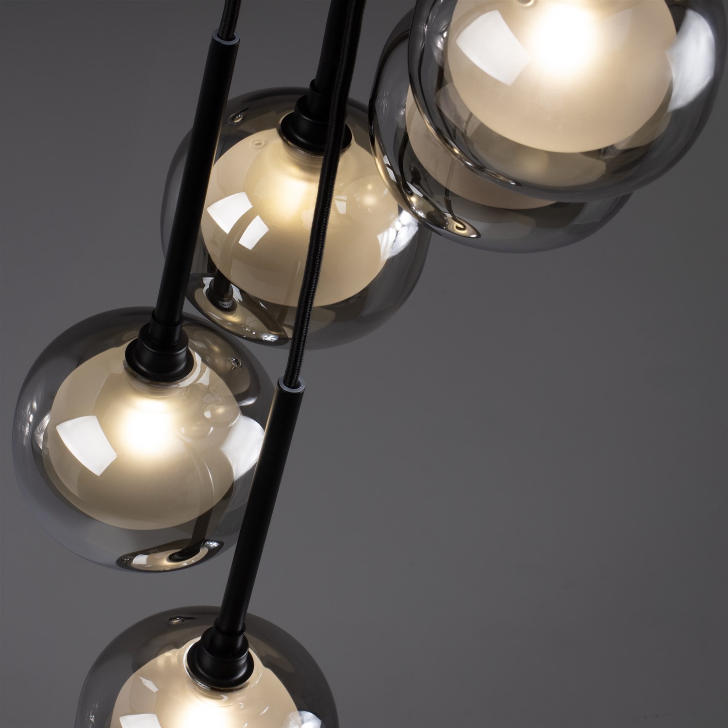 Freya Modern Shimmer Подвесной светильник цвет: черный FR5435PL-05B1