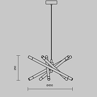 Freya LED Wands Подвесной светильник цвет: латунь FR6130PL-L30B