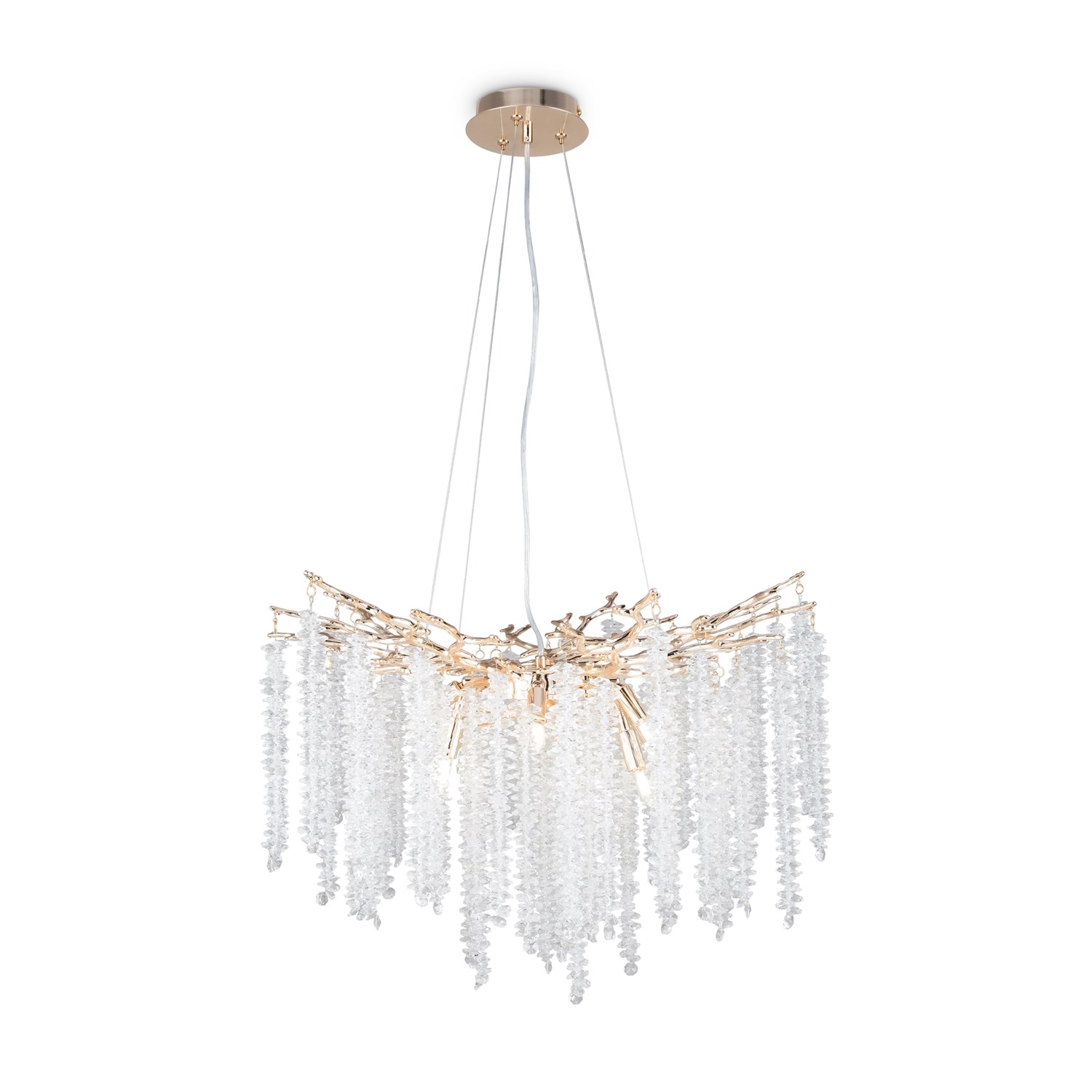 Freya Crystal Mineral Подвесной светильник цвет: золото FR1010PL-08G
