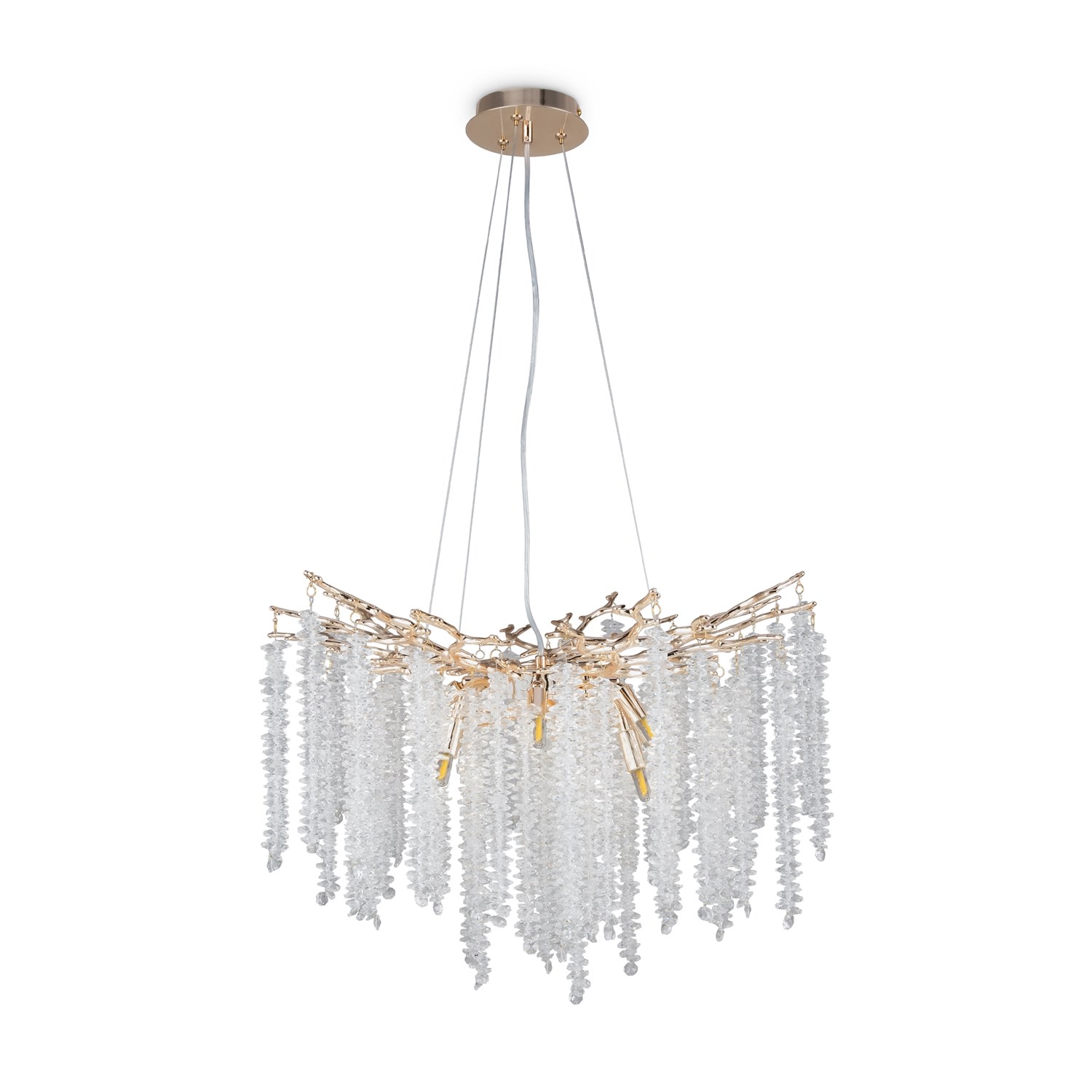 Freya Crystal Mineral Подвесной светильник цвет: золото FR1010PL-08G