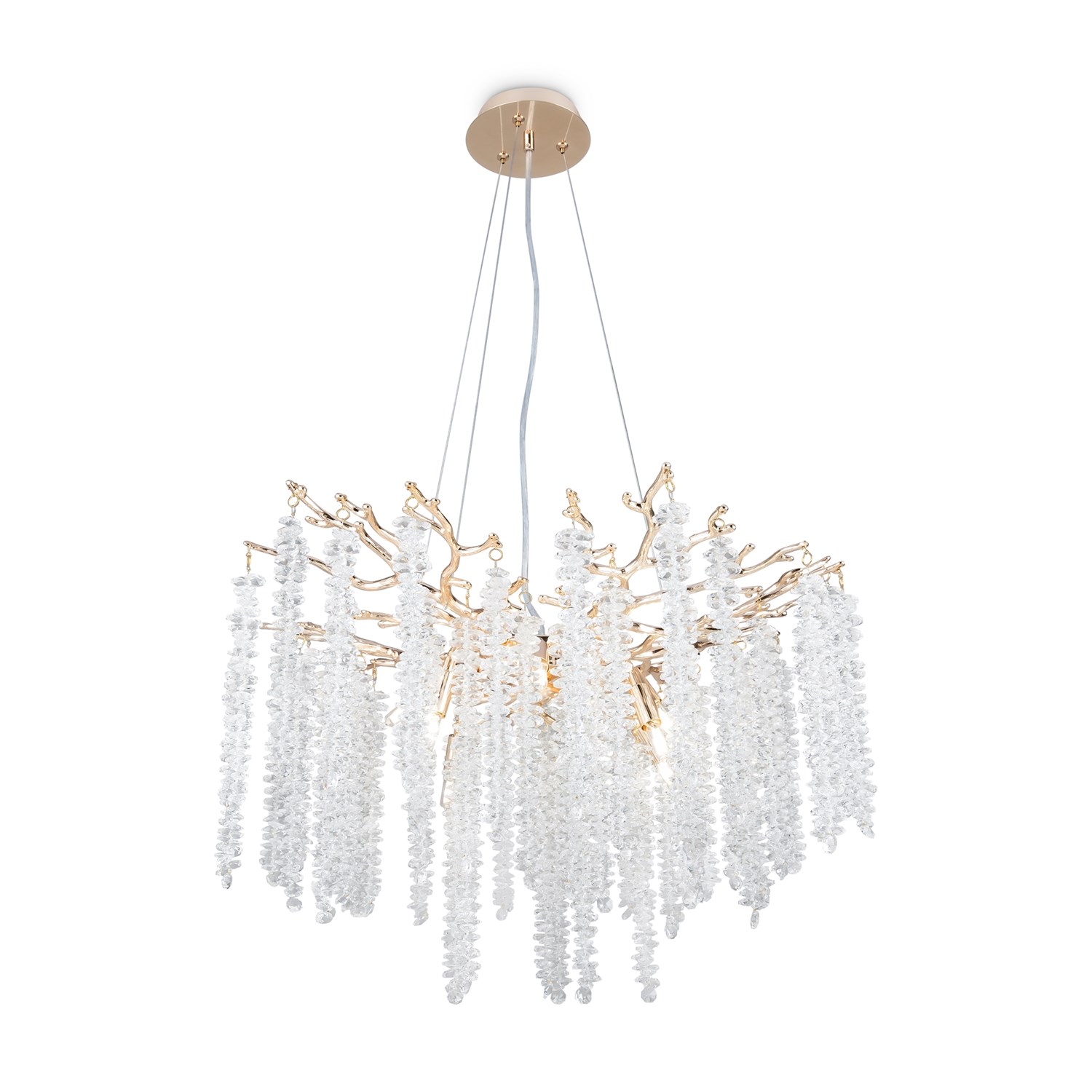Freya Crystal Mineral Подвесной светильник цвет: золото FR1010PL-08G