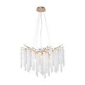 Freya Crystal Mineral Подвесной светильник цвет: золото FR1010PL-08G