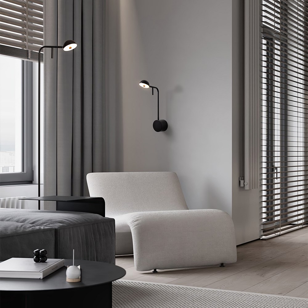 Freya Modern Piece Настенный светильник (бра) цвет: черный FR5549WL-L4B