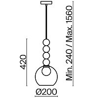 Freya Modern Focus Подвесной светильник цвет: хром FR5220PL-01CH3