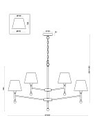 Freya Classic Rosemary Подвесной светильник цвет: никель FR2190PL-12N