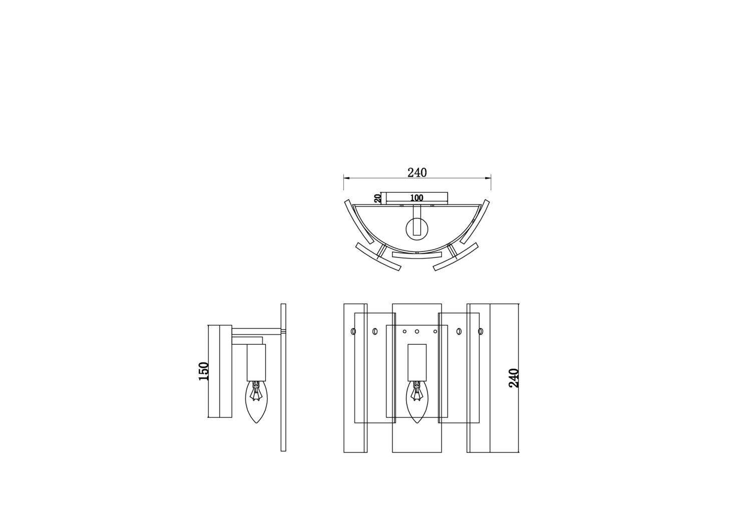 Freya Modern Ottimo Настенный светильник (бра) цвет: латунь FR5198WL-01BS