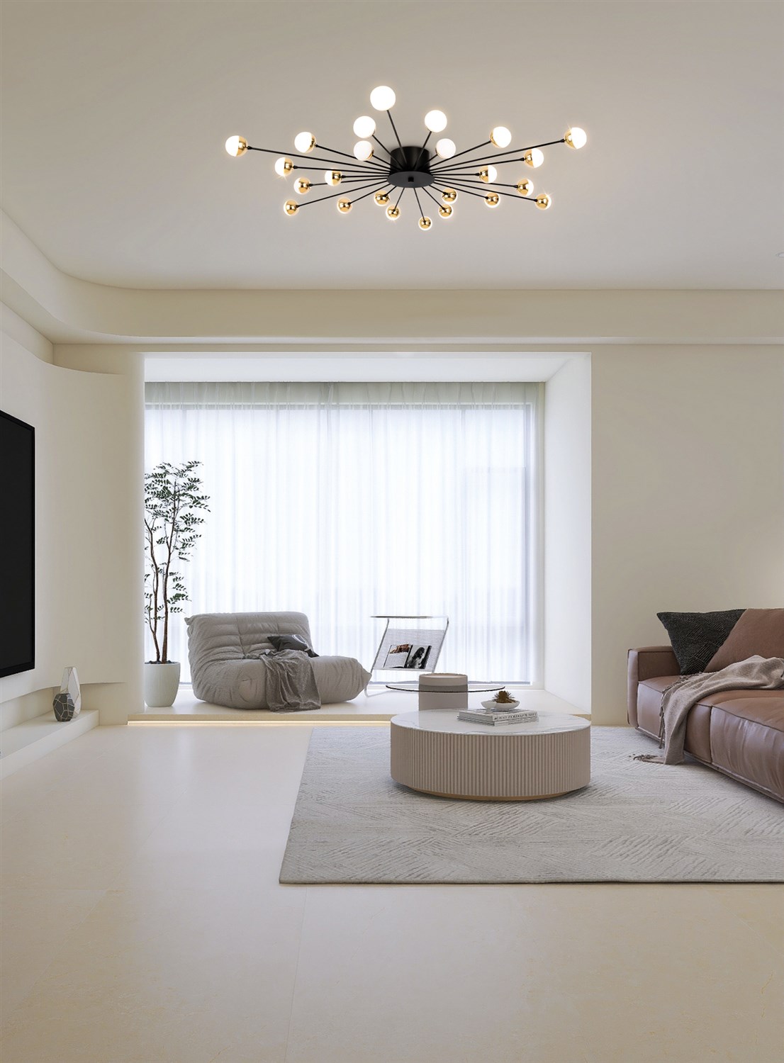 Freya Modern Celebrity Потолочный светильник цвет: черный FR5242CL-24B