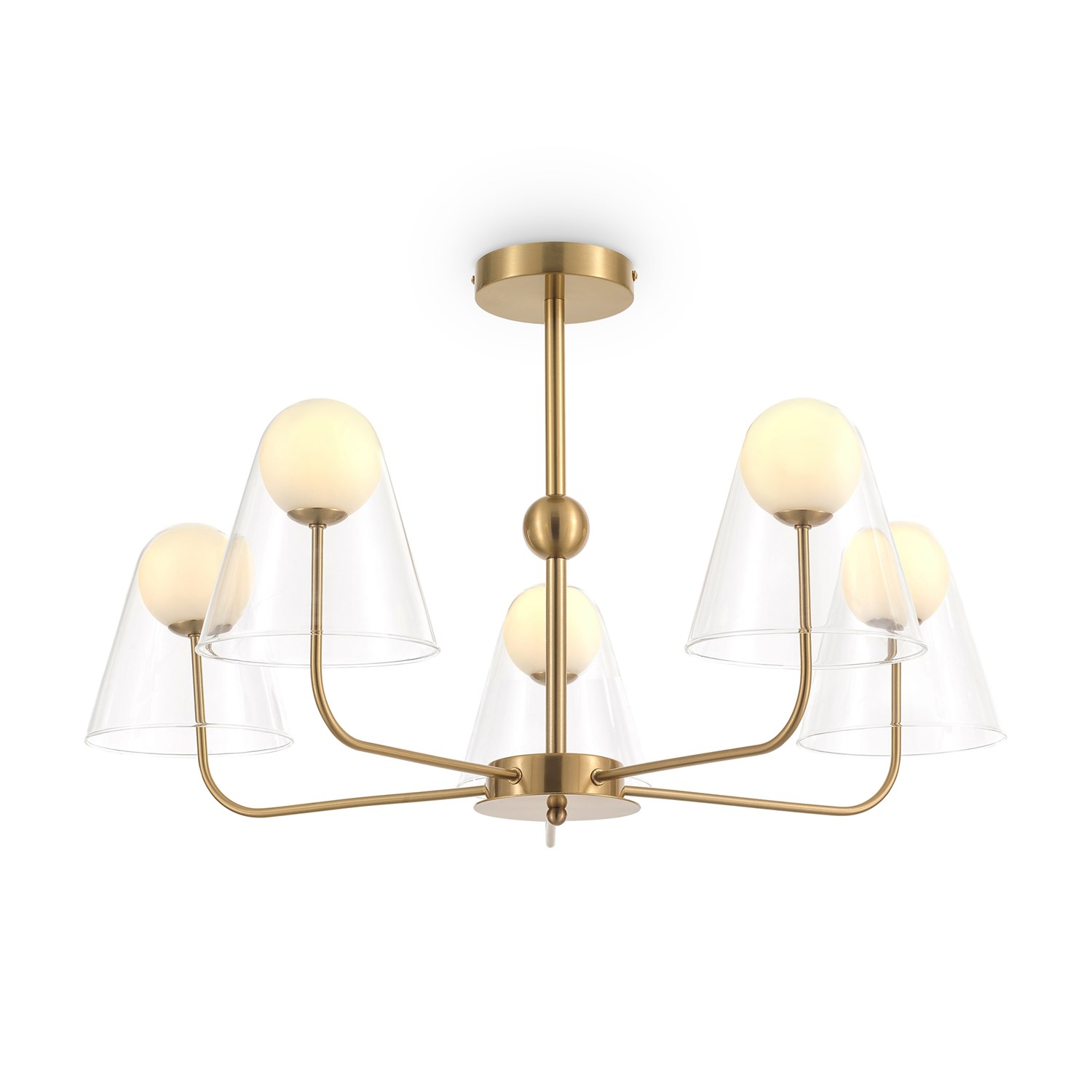 Freya Modern Doublety Подвесной светильник цвет: латунь FR5382PL-05BS