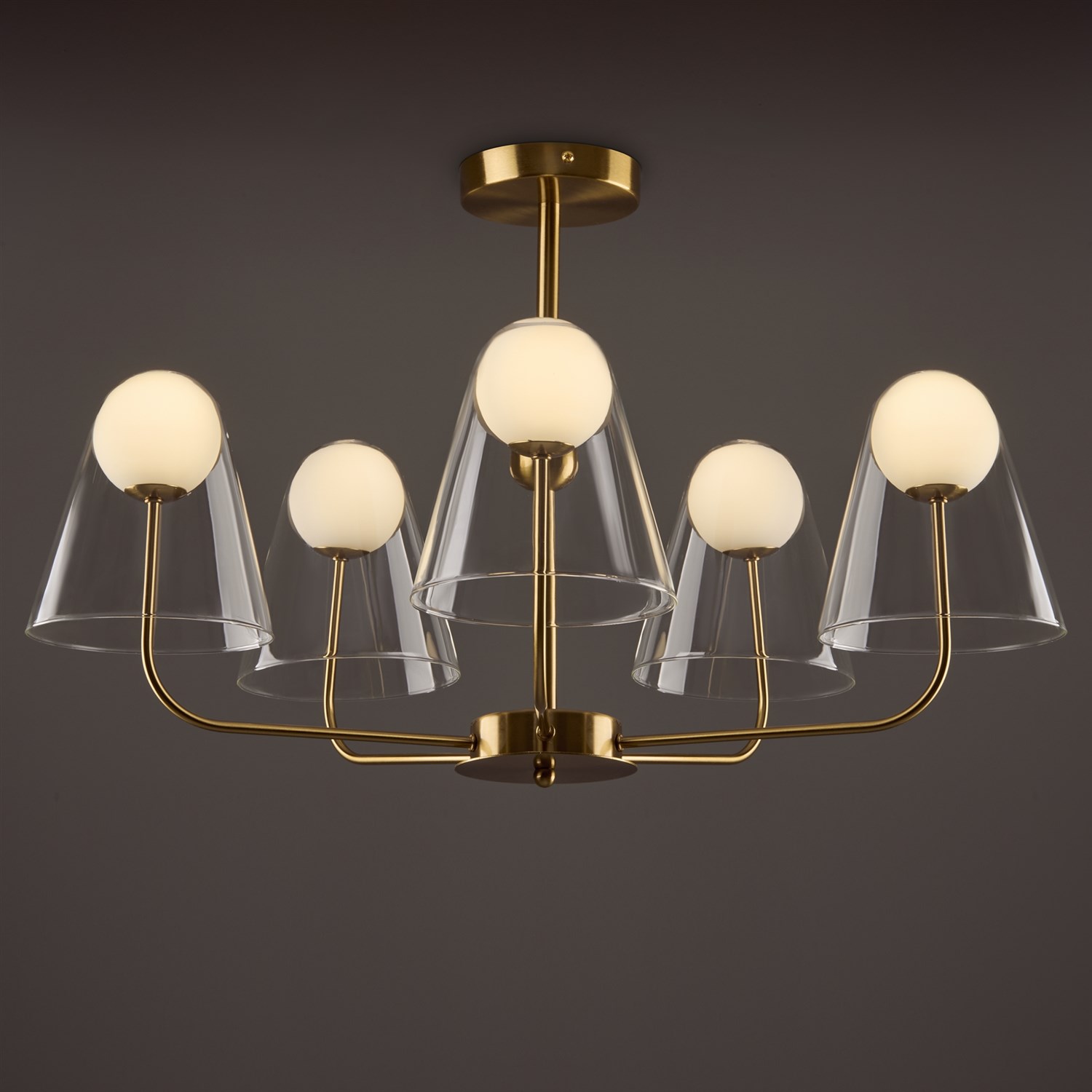 Freya Modern Doublety Подвесной светильник цвет: латунь FR5382PL-05BS