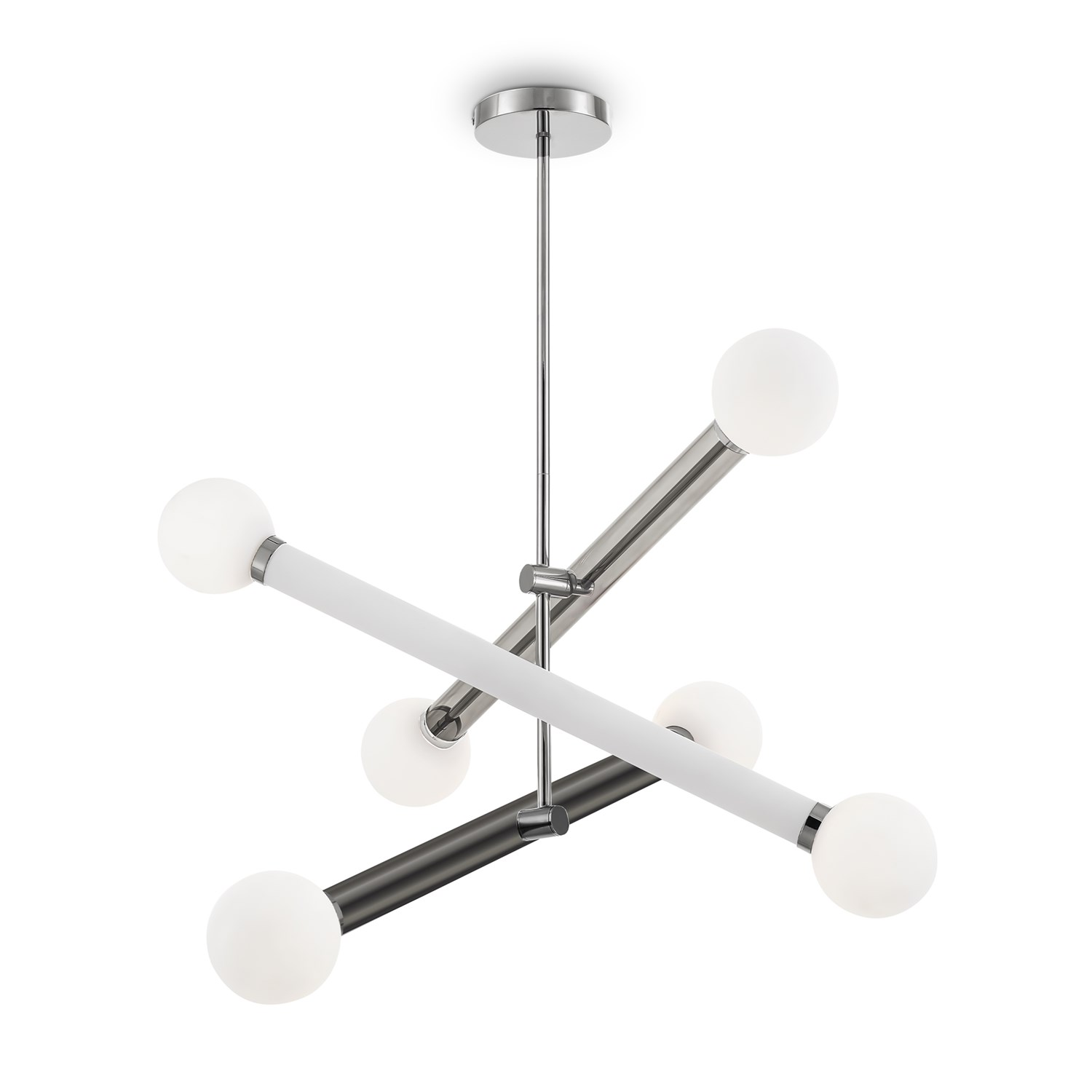 Freya Modern Cross Подвесной светильник цвет: хром FR5381PL-06CH