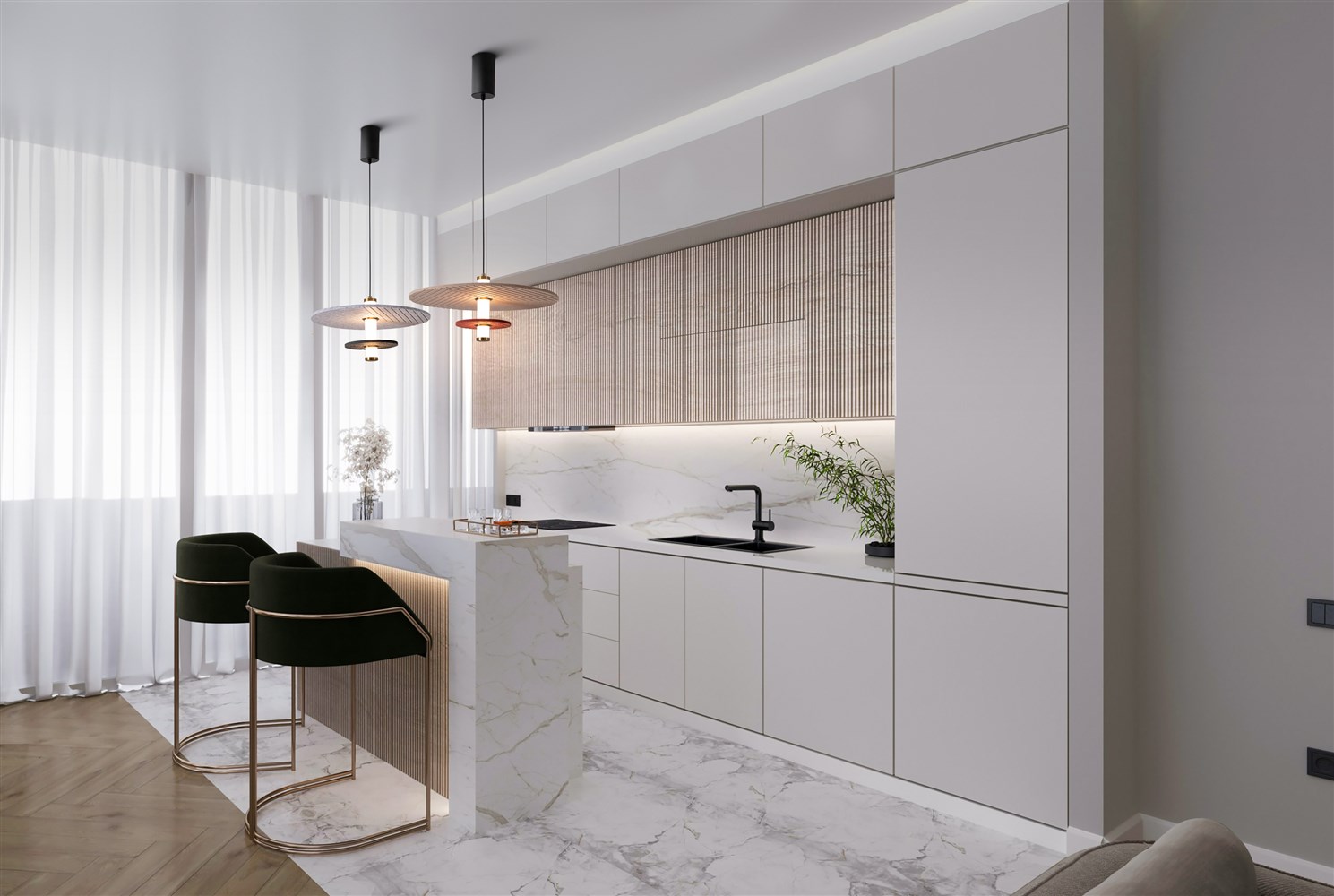 Freya Modern Acoustic Подвесной светильник цвет: черный FR5494PL-01TR