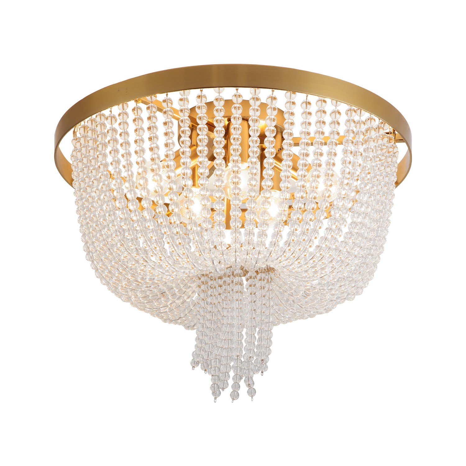 Freya Crystal Ornament Потолочный светильник цвет: латунь FR1008CL-04BS