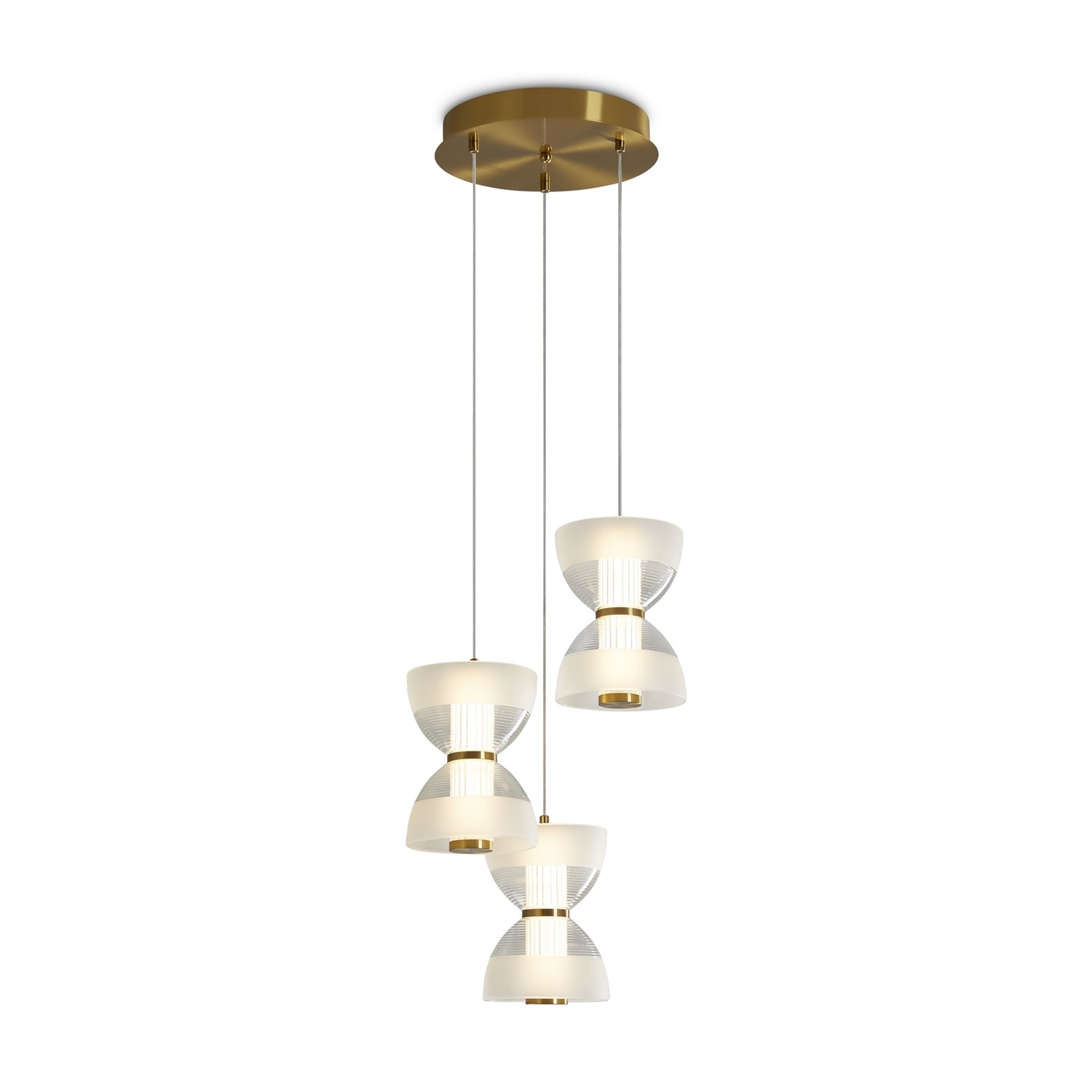 Freya LED Koil Подвесной светильник цвет: латунь FR6136PL-L18BT