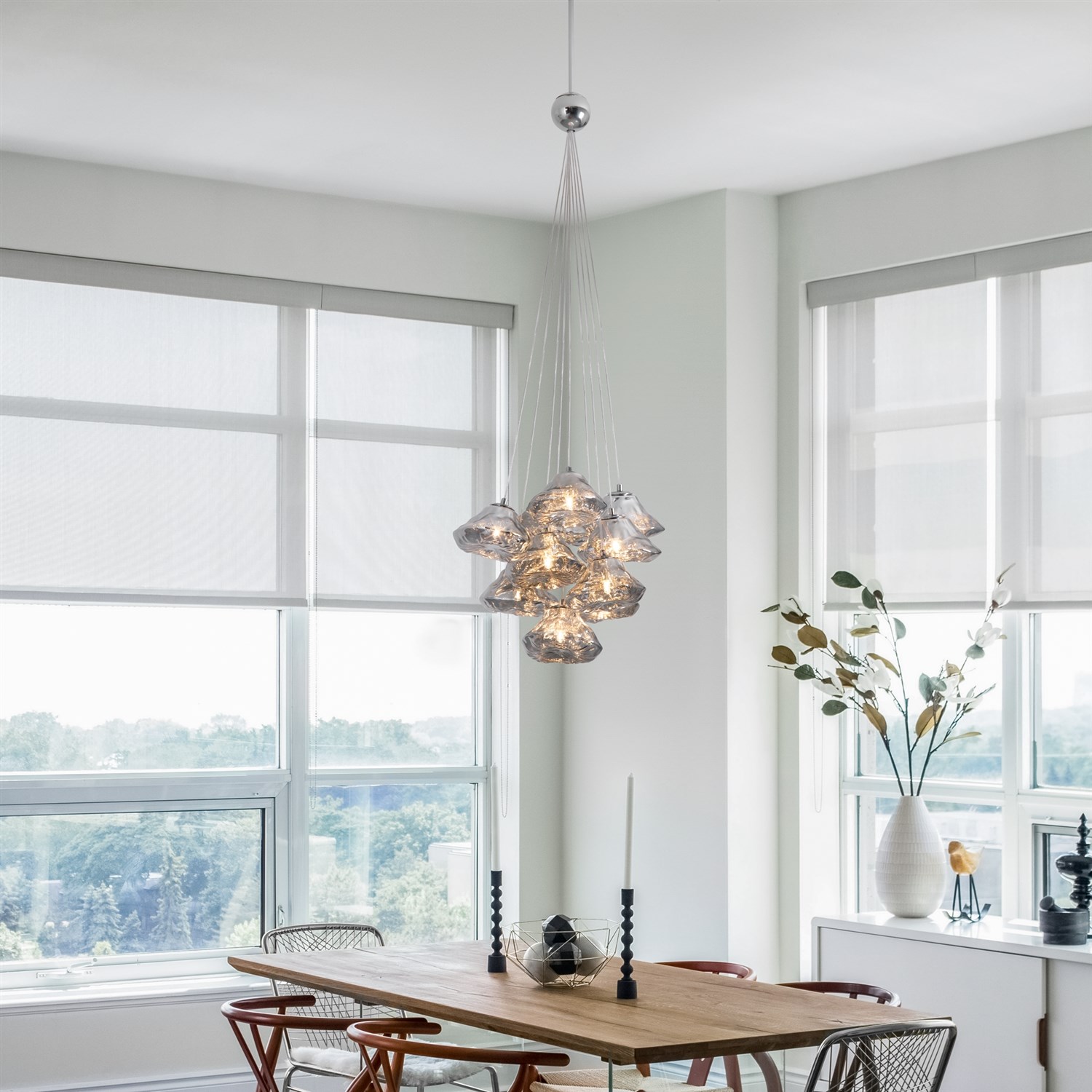 Freya Modern Eatery Подвесной светильник цвет: хром FR5488PL-10CH