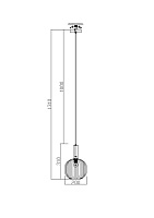 Freya Modern Zelma Подвесной светильник цвет: латунь FR8012PL-01AM