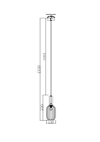 Freya Modern Zelma Подвесной светильник цвет: латунь FR8013PL-01AM