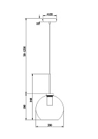 Freya Modern Bravis Подвесной светильник цвет: латунь FR8002PL-01BS