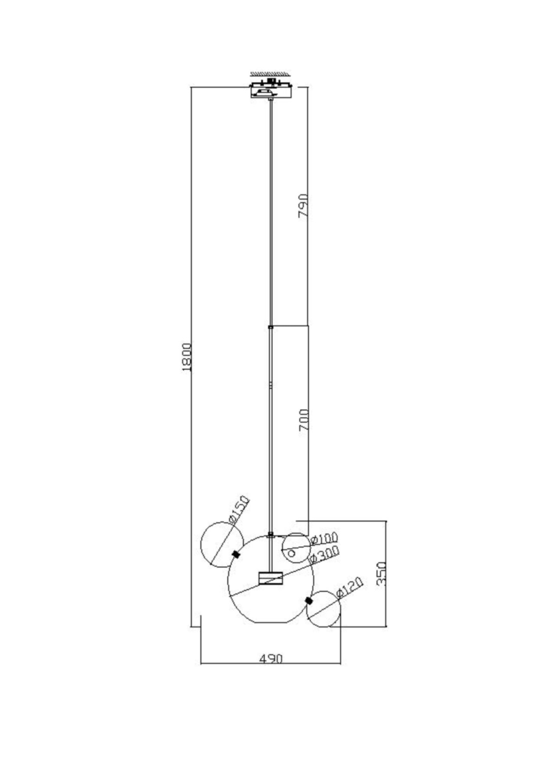 Freya Modern Amoris Подвесной светильник цвет: латунь FR5128PL-L10BS