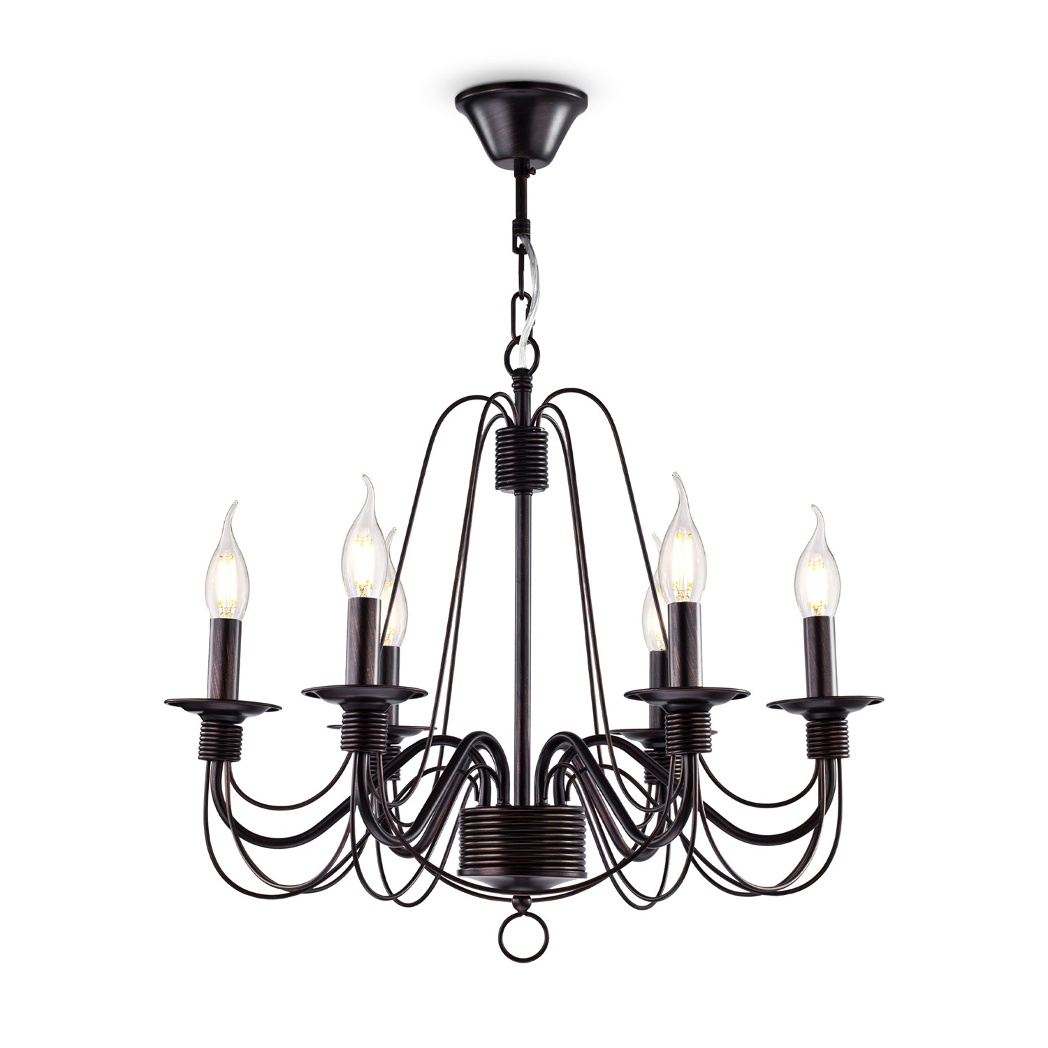 Freya Classic Velia Люстра цвет: коричневый FR2046-PL-06-BR
