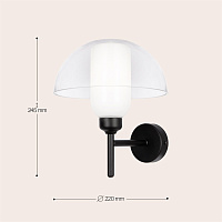 Maytoni Modern Memory Настенный светильник (бра) цвет: черный MOD177WL-01B