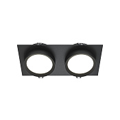 Maytoni Technical Hoop Встраиваемый светильник цвет: черный DL086-02-GX53-SQ-B