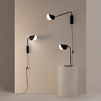 Maytoni Modern Mollis Настенный светильник (бра) цвет: черный MOD126WL-01B1