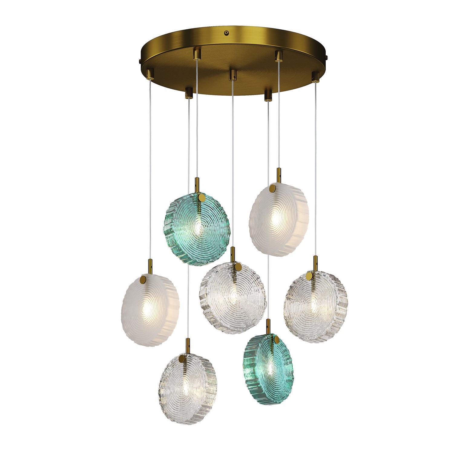 Maytoni Modern Frozen Подвесной светильник цвет: латунь MOD254PL-07BS