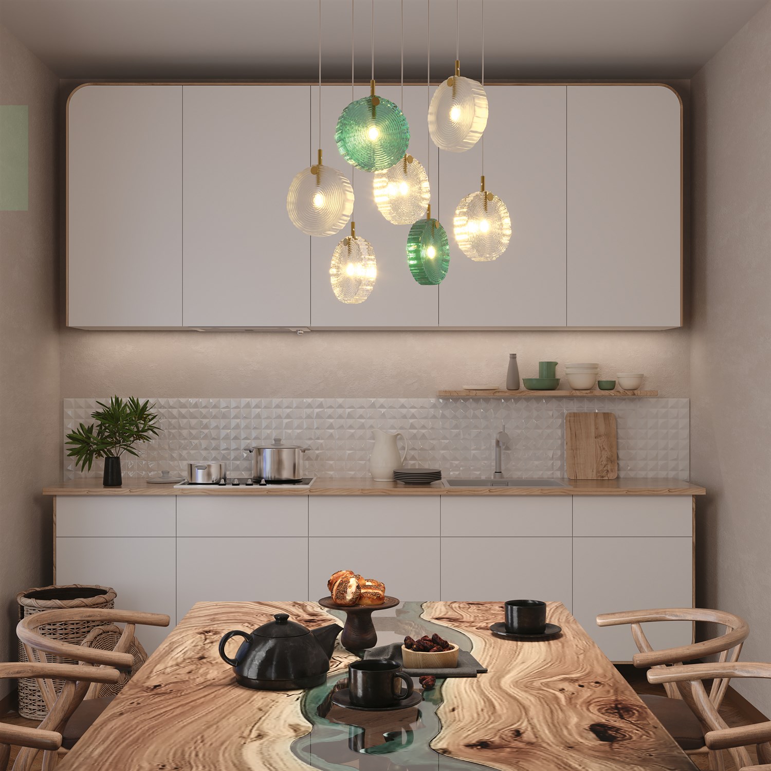 Maytoni Modern Frozen Подвесной светильник цвет: латунь MOD254PL-07BS