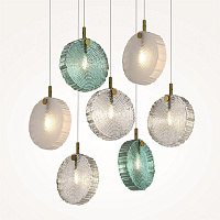 Maytoni Modern Frozen Подвесной светильник цвет: латунь MOD254PL-07BS